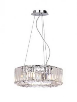 Marquis By Waterford Foyle 4-Light Bar Pendant Chrome Ceiling Light
