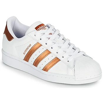 adidas SUPERSTAR W womens Shoes Trainers in White,6,6.5,7