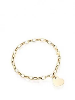 Beaverbrooks 9Ct Gold Heart Bracelet