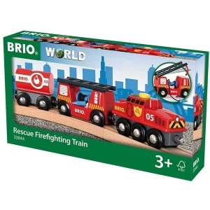 BRIO World Fire & Rescue - Rescue Fire Train Playset