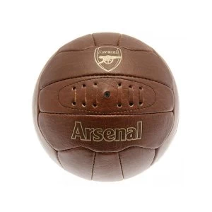 Arsenal Retro Faux Leather Ball Size 5