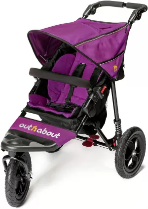 Out n About Nipper Single V4 Pushchair, Purple