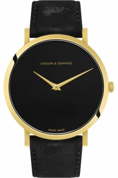 Unisex Larsson & Jennings Lugano Jette 40mm Watch LGN40-LBLK-CP-Q-P-GB-L
