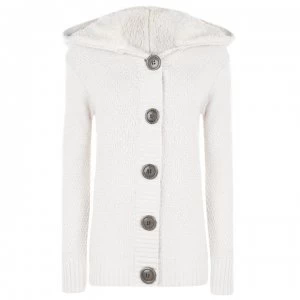 SoulCal Button Knit Jacket Ladies - Cream