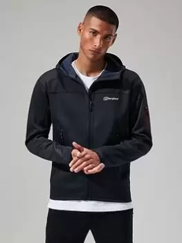 Berghaus Pravitale Mtn 2.0 Hooded Jacket, Dark Grey/Black, Size XL, Men