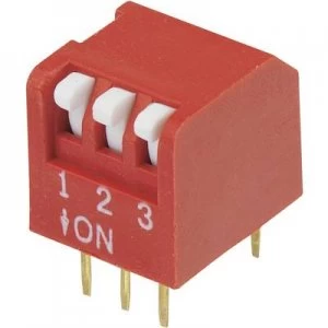 DIP switch Number of pins 3 Piano type TRU COMPONENTS DPR 03