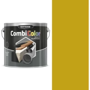 Rust Oleum CombiColor Multi Surface Paint Safety Yellow 750ml