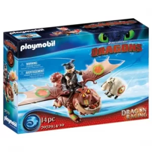 Playmobil Dragon Racing Fishlegs and Meatlug Playset