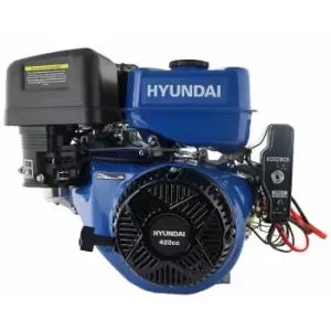 Hyundai - IC420XE-25 420cc 14hp 25mm Horizontal Straight Shaft 4-Stroke Electric-Start Petrol Engine