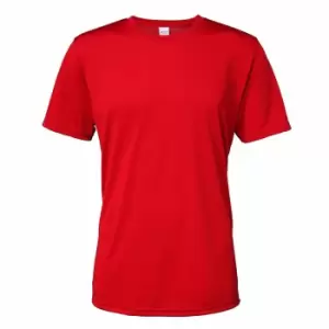 Gildan Mens Core Short Sleeve Moisture Wicking T-Shirt (M) (Sport Scarlet Red)