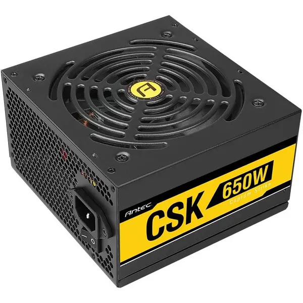 Antec Antec Bronze Power Supply CSK 650W 80+ Bronze Certified PSU Continuous Power with 120mm Silent Cooling Fan ATX 12V 2.31 / EPS 12V Bronze Power S