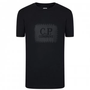 CP COMPANY Junior Boys Stitch Logo T Shirt - Navy 888