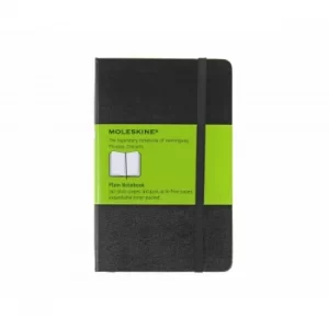 Moleskine Classic Pocket Notebook Plain 192 Pages 96 Sheets, Black