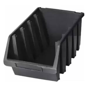 Ergo xl Box Plastic Parts Storage Stacking 204x340x155mm - Colour Black - Pack of 2