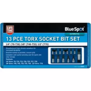 13 Piece Torx Socket Bit Set (T8-T60)