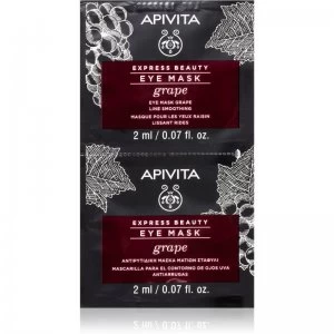 Apivita Express Beauty Grape Eye Mask with Smoothing Effect 2 x 2ml