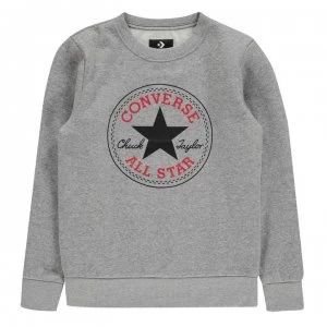 Converse Chuck Crew Sweatshirt Junior Boys - Dark Grey/Black