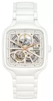 RADO R27073012 True Square Automatic Open Heart White Watch