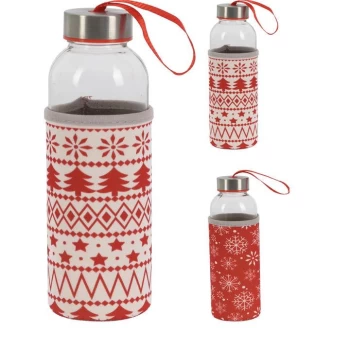 The Spirit Of Christmas Spirit Of Christmas Glass Bottle - 2 Assorted