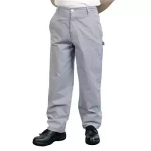 BonChef Classic Mens Chef Trousers 44" (Royal/White) - Royal/White