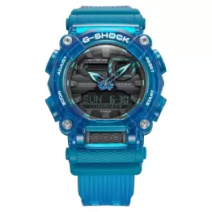 Casio G-Shock "Soundwave" Skeleton Style Blue Digi-Analog Mens Watch GA-900SKL-2AER