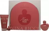 Nina Ricci Nina Rose Gift Set 50ml Eau de Toilette + 75ml Body Lotion + 4ml Eau de Toilette
