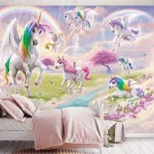 Art For The Home Magical Unicorn Mural Wallpaper Paper