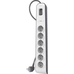 Belkin BSV603vf2M Surge protection power strip 6x White, Grey PG connector