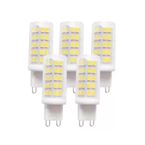 4 Watts G9 LED Bulb Clear Capsule Cool White Dimmable, Pack of 5