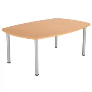 Jemini Boardroom Table Pole Leg 1800x1200x730mm Beech KF821823