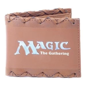 Hasbro Magic - The Gathering Logo Faux Leather Male Bi-fold Wallet - Brown