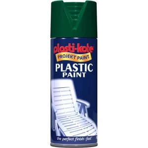 Plastikote Gloss Plastic Aerosol Spray Paint Hunter Green 400ml