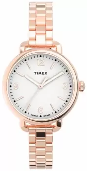 Timex TW2U60700 Womens Standard Demi 30mm Rose-Gold-tone Watch