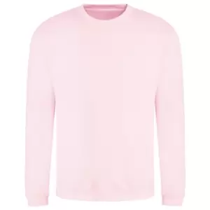 AWDis Adults Unisex Just Hoods Sweatshirt (5XL) (Baby Pink)