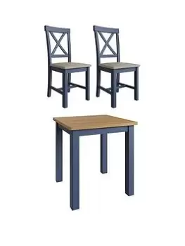 K-Interiors Fontana Table And 2 Chairs - Blue