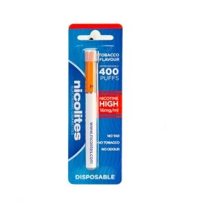Nicolites High Strength Disposable E-Cigarette - Tobacco