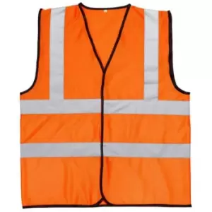 Warrior Unisex Adult Mesh Hi-Vis Vest (M) (Fluorescent Orange)