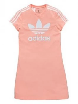 adidas Originals Skater Dress - Pink, Size 7-8 Years, Women