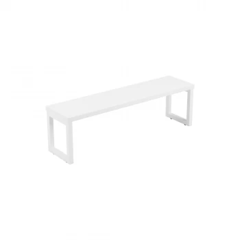 Picnic Bench 1600 - Ice White Top and White Legs