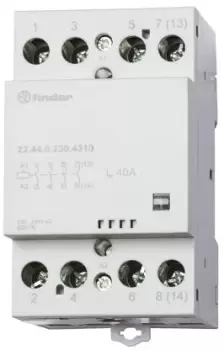 Finder, 240V ac Coil Non-Latching Relay DPDT, 40A Switching Current DIN Rail, 4 Pole, 22.44.0.230.4610