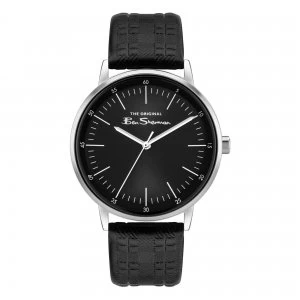 Ben Sherman Watch with a Checked Strap and Black Dial