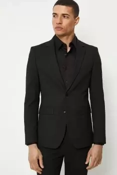 Mens Plus And Tall Skinny Black Essential Jacket