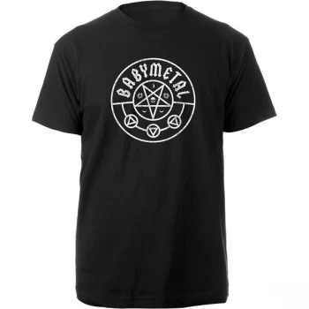 Babymetal - Pentagram Unisex Large T-Shirt - Black