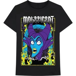 Disney - Maleficent Villain Unisex Medium T-Shirt - Black