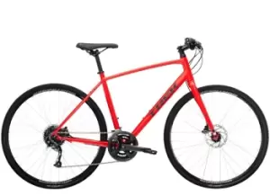 2023 Trek FX 2 Disc Hybrid Bike in Satin Viper Red