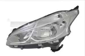 TYC Headlights Left 20-14350-15-2 Headlamp,Headlight PEUGEOT,208 I Schragheck (CA_, CC_),208 Kastenwagen (CR_)