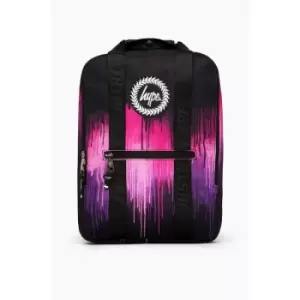 Hype Drip Boxy Backpack (One Size) (Black/Pink/Purple) - Black/Pink/Purple