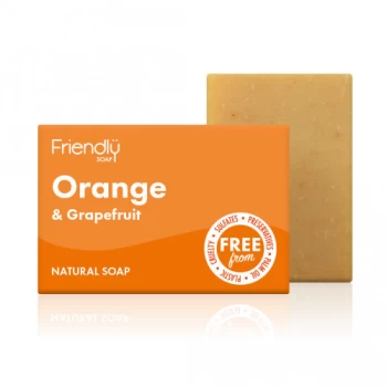 Friendly Soap Orange & Grapefruit Soap - 95g x 6