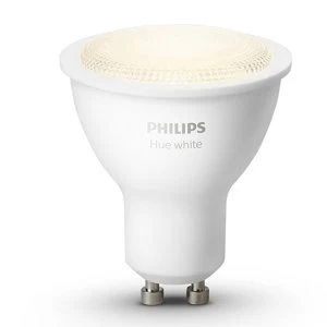 Philips Hue Smart WiFi Dimmable Warm White LED GU10 5.5w Light Bulb