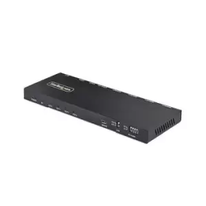 StarTech.com 4-Port HDMI Splitter 4K 60Hz HDMI 2.0 Video 4K HDMI Splitter w/ Built-in Scaler HDMI Splitter 1 In 4 Out 3.5mm/Optical Audio Port HDMI Di